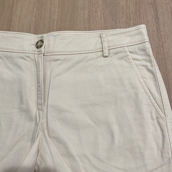 LL Bean Signature Washed Twill Cotton Shorts Light Khaki Sailcloth Size 4 - Picture 6 of 12